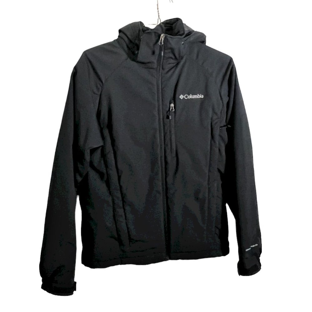 Men’s Columbia Insulated Softshell Jacket with Hood, Black, Size M